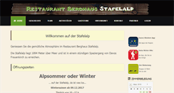 Desktop Screenshot of berghaus-stafelalp.ch